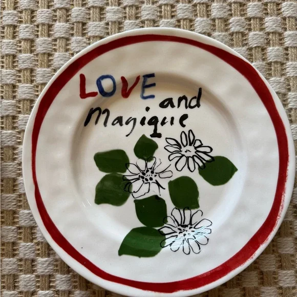 Anthropologie Hotel Magique Art-Inspired Dinnerware Set - Blue, Green, Red - Picture 4 of 4